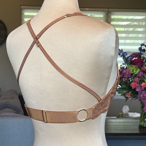 NWT $88 HAH Free People 2-Timer Bra 30-38C fits 30C 32C 34C 36C 38C Brown Sugar - Picture 10 of 16